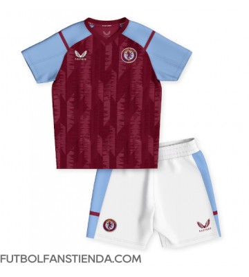 Aston Villa Primera Equipación Niños 2023-24 Manga Corta (+ Pantalones cortos)